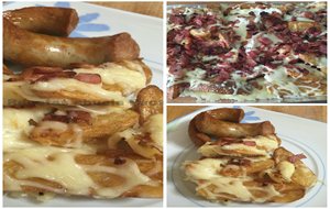 Patatas Gajo Con Queso Y Crujiente De bacon