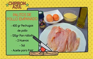 Palitos De Pollo Empanado
