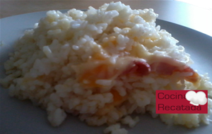 Arroz Con Jamón Cocido Y Queso 
