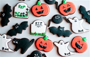 Galletas De Chocolate Decoradas Con Glasa: Halloween