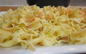 Pasta Con Salmón Ahumado Y Bacalao