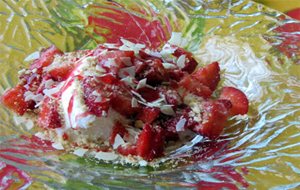 Nata Montada Helada Con Fresas
