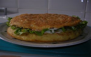 Tortilla De Patata Y Vegetales

