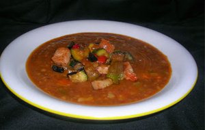 Lentejas Con Salteado De Lomo Y Verduras
