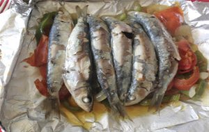 Papillote De Sardinas En Sarten
