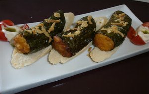 Pimientos Verdes Rellenos De Tortilla
