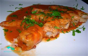 Langostinos Con Salsa De Vermut
