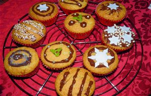 Magdalenas (cupcakes) De Navidad
