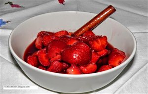 Fresas Al Vino Tinto
