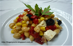 Ensalada De Garbanzos Y Tofu
