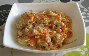 Ensalada De Coliflor Con Salsa De Mostaza
