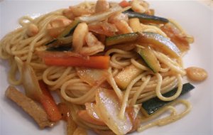 Fideos Al Estilo Singapur
