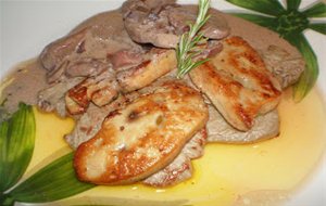 Solomillo Al Foie Con Salsa De Champiñones
