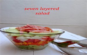Seven Layered Salad (ensalada 7 Capas)
