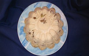 Flan De Queso Con Uvas
