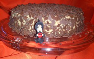 Pastel De Chocolate Especiado Con Frosting De Calabaza
