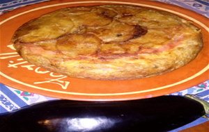 Tortilla De Berenjenas Rellena De Queso Y York
