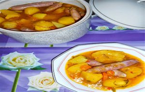 Patatas Con Longaniza Blanca
