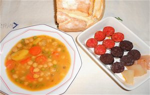 Potaje De Garbanzos Con Verduras
