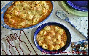 Malfatti De Calabaza Con Salsa Rosa
