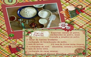 Receta De Navidad. Pan De Especias.
