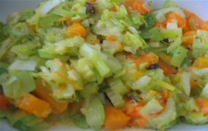 Verduras Rehogadas Con Pasas