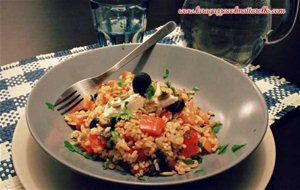 Ensalada De Arroz Integral Con Ricotta