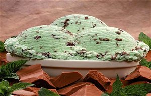 Helado De Menta Y Chocolate
