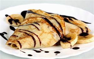 Crêpes De Chocolate Y Plátano
