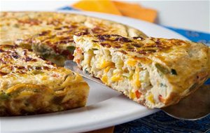 Frittata De Verduras Y Pollo
