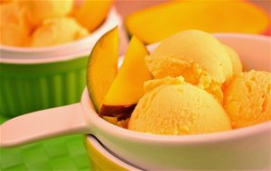 Helado Ligero De Mango
