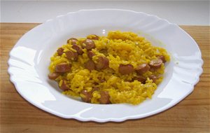 Arroz Con Salchichas Y Soja
