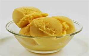 Sorbete Helado De Limón Y Mango
