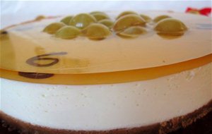 Tarta De Queso Con Uvas Al Moscatel
