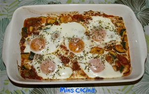 Huevos Al Horno Con Verduras Y Jamón Ibérico
