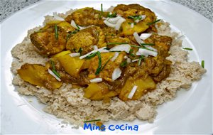 Pollo Al Curry Con Manzana
