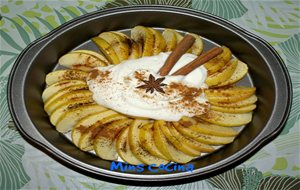 Manzanas Asadas Con Skyr Y Canela
