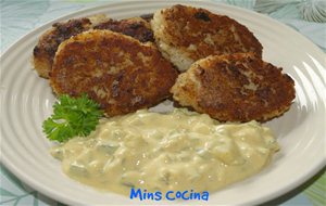 Fiskefrikadeller Con Salsa Remoulade (albóndigas De Pescado Danesas)
