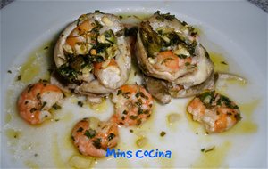 Rollitos De Pescado Rellenos De Langostinos Y Espárragos
