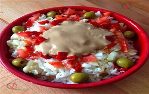 
ensalada De Arroz Y Coliflor (con Mayonesa De Salsa De Soja)
