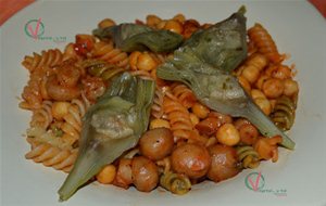 
garbanzos Con Pasta
