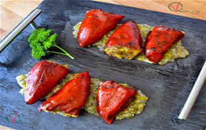 
pimientos De Piquillo Rellenos Con Morcilla De Verano
