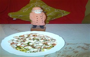 Pipirrana Con Perlas De Mozzarella
