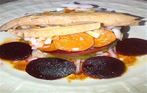 Milhojas De Verduras Con Aceite De Pimentón
