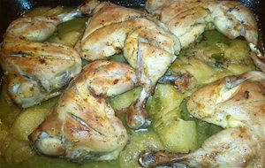 Pollo Al Horno Con Manzanas En Salsa De Cítricos
