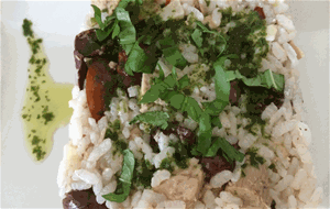 Ensalada De Arroz Y Bonito Al Aceite De Albahaca