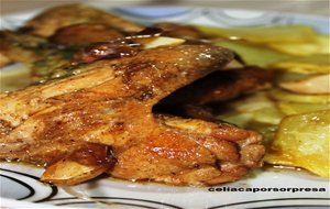 Alitas De Pollo Al ajillo