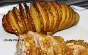 Solomillo De Cerdo A La Mostaza Con Patatas Hasselback (horno)