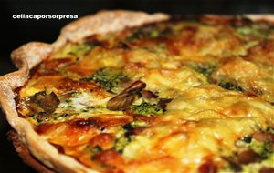 Quiche De Brócoli, Jamón York Y Queso (horno)