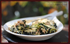 
atún Con Espinaca Al Horno.
